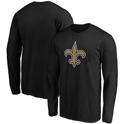 Men's Nike Black New Orleans Saints Fan Gear Primary Logo Long Sleeve  Performance T-Shirt