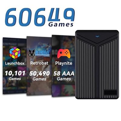  5T Emulator Console HDD with 60649 Video Games, Retro Game  Console Hard Drive with 80+ Emulators, 3 Game System, Plug and Play for PC  with Win 8.1/10/11, USB 3.0 for Fast