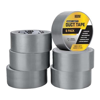 Lockport Silver Duct Tape - 6 Roll Multi Pack - 90 feet x 2 Inch