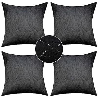 Gray Throw Pillow Covers - Set of 2 and 4, 18 x 18 Inches Set of 2