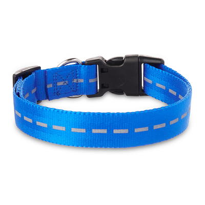  Ladoogo Reflective Dog Collar Padded with Soft Neoprene  Breathable Adjustable Nylon Dog Collars for Small Medium Large Dogs (Medium  (Pack of 1), Blue Collar+Leash) : Pet Supplies