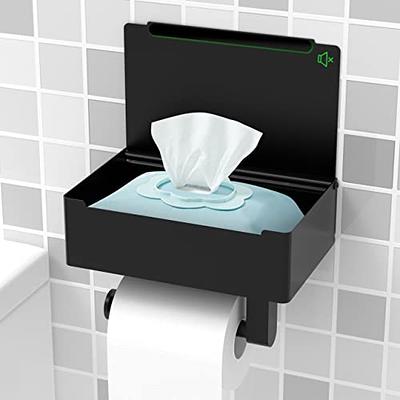 Toilet Paper Holder Free Standing Toilet Paper and Wipes Stand Bathroom  Toilet Paper Dispenser Tissue Holder with Storage Shelf (Black) - Yahoo  Shopping