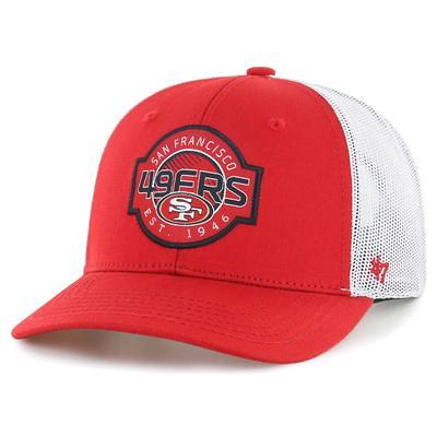 Men's '47 White San Francisco 49ers Hitch Stars and Stripes Trucker  Adjustable Hat