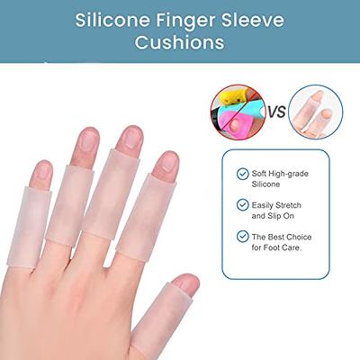 20Pcs Gel Finger Cots Thumb Protector, Silicone Finger Sleeves