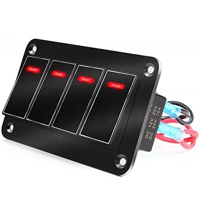 8 Gang Schalter Panel Auto Styling Wasserdicht 12 V Auto Auto Boot Marine  LED Rocker Switch Panel Circuit Breakers - China Switch Panel, Electrical  Switch