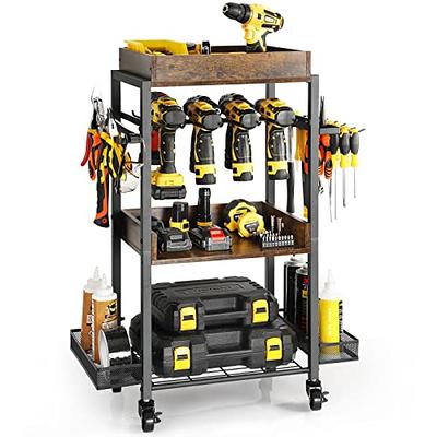 Power Tool Organizer Garage Storage Organization Shelving Tool Holder Drill  Rack Shelf Rolling Cart Open Tool Chest Cabinet Box Organizer with Wheels  Workshop Garage Gift Ideas for Men Dad - Yahoo Shopping