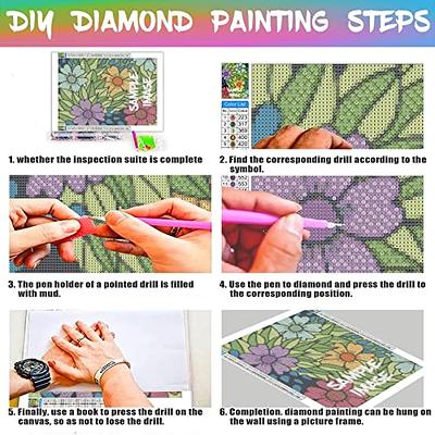 YALKIN Diamond Painting Kits for Adults(31.5 x 15.7 inch), DIY Large 5D  Diamond Painting Garden Paint by Number with Gem Art Drill Diamond Painting