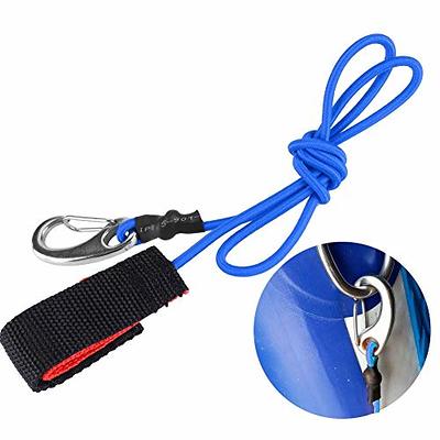 Tbest Kayak Paddle Leash, Elastic Kayak Canoe Safety String, Fishing Rod  Pole Leash, Lanyard String Cord with Carabiner Clip for Paddling(Blue) Kayak  Paddle Leash - Yahoo Shopping