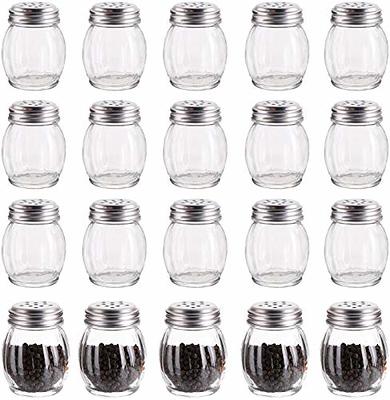 Salt and Pepper Shaker Set - Mason Jars with Handle Personalized Spices,  Shots