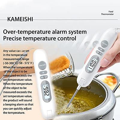 Instant Read Meat Thermometer Food Thermometer Cooking Thermometer Kitchen Candy Thermometer with Fahrenheitcelsius Switch for Oil Deep Fry BBQ Gril