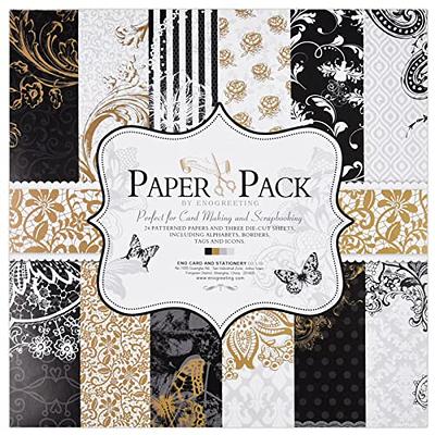 CRASPIRE Patterned Paper Pad Scrapbook Paper Pack 24 Sheet Single