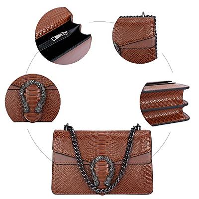 anck Crossbody Bags for Women Luxurious Leather Shoulder Purse- Zipper  Pocket Small Crossbody Bags for Women Purses Fashion Lightweight Handbags  Shoulder Bag (Brown): Handbags