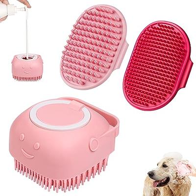 Cat Bath Brush - Dog Scrubber for Bath Brush with Soap Dispenser, Soft  Silicone Pet Shampoo Massage Dispenser Grooming Shower Brush for Short Long  Haired Dogs and Cats Washing Pink - Yahoo Shopping