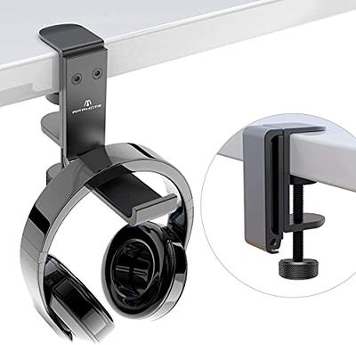 Lamicall Headphone Stand, Sticky Headset Hanger - Adhesive Headphone Holder  Hook Mount, Headset Stand Holder Clip Under Desk, Earphone Clamp for