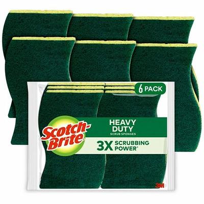 O-Cedar Scrunge Scrub Sponge, Heavy Duty - 6 sponges