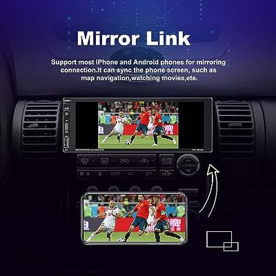 Single 1 DIN Car Radio GPS NAVI Carplay 6.9 Inch Stereo Player Android 12 1+32G