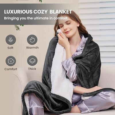  Electric Heated Blanket 72x84 Full Size Warm Heating Blanket  for Whole Body, 4 Heating Levels and 10 Hours Auto-Off Overheating  Protection Machine Washable Fleece - Grey : Home & Kitchen