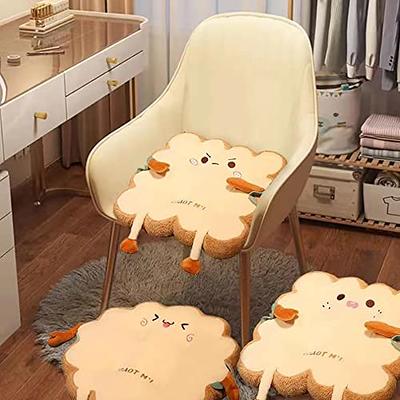 lumogeva Toast Bread Pillow Cushion with Cute Expression, Kawaii