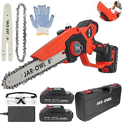 6-inch Mini Chainsaw Cordless, Battery Powered Electric Chainsaw Cordless,  Handheld Chainsaw with 2Pcs 21V 2.0Ah Batteries, Portable Small Chainsaw  for Tree Trimming Branch Pruning and Wood Cutting - Yahoo Shopping