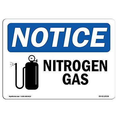 Notice Sign - Argon Gas - OSHA