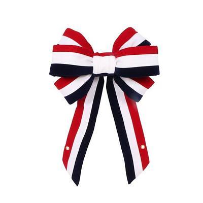 Vickerman 676707 - 14 x 28 Red-White-Blue Velvet Bow (L132114