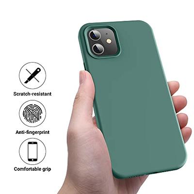  OTOFLY Soft Silicone Designed for iPhone 12/12 Pro Case,[Military  Grade Drop Protection] [Anti-Scratch Microfiber Lining] Shockproof  Protective Phone Case Slim Thin Cover 6.1 inch,Stone : Cell Phones &  Accessories