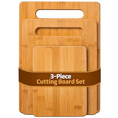 Freshware Reversible Kitchen Cutting Board (3-Piece) White