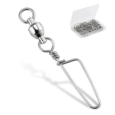 AGOOL Fishing Swivels Snaps Ball Bearing Swivels with Coastlock