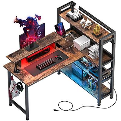 55 Gaming Desk With Monitor Stand