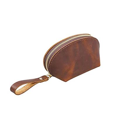 Chelmon Vegan Leather Coin Purse Pouch Change Purse With Zipper For Men  Women