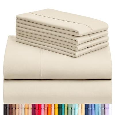 LuxClub 6 PC Queen Sheet Set, Rayon Made from Bamboo Bed Sheets, Deep  Pockets 18 Eco Friendly Wrinkle Free Cooling Sheets Machine Washable Hotel