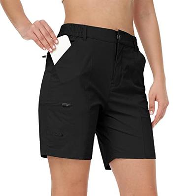  SERAMY Mens Hiking Cargo Shorts with 6 Zipper Pockets