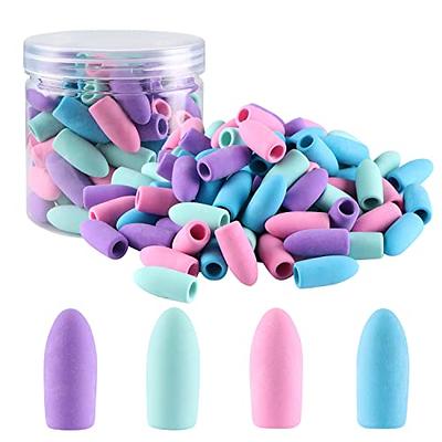 Mr. Pen- Pencil Erasers Toppers, 120Pack, Muted Pastel Colors