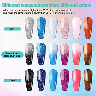 Color Changing Gel Nail Polish Temperature Changing Mood Gel Nail Candy  Series Long Lasting Trendy With Temperature For Women Nail Art 011 -  Walmart.com