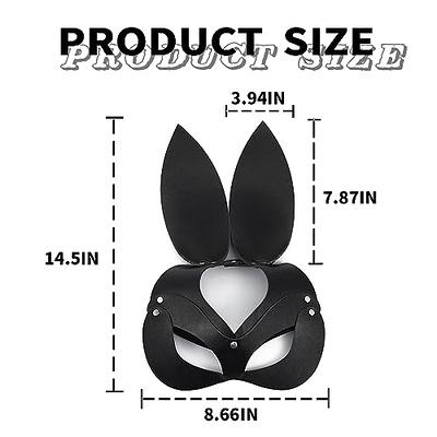 Foyte Rabbit Masquerade Mask Black Leather Half Face Mask Women Costume  Cosplay Felt Eye Masks for Halloween Party (Rabbit) - Yahoo Shopping