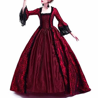 Halloween Balck Queen Vampire Gothic Victorian Masquerade Dress