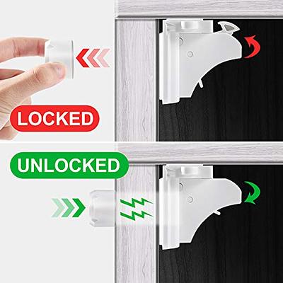 Child Safety Cabinet Latches Lock 1st Door Drawer Grip Baby Kids