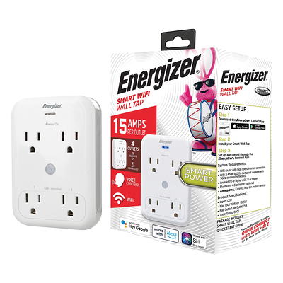 Energizer EIX3-1003-WHT 15-Amp Smart Wi-Fi Plug (Single)