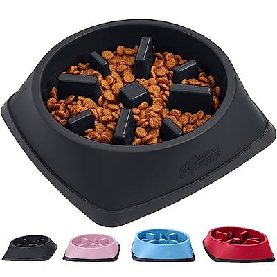 4Pcs Pet Slow Feeder Tray Set Anti-Slip Slow Eating Dog Feeder