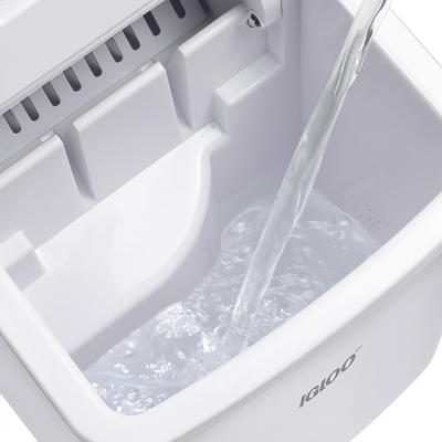 Igloo IGLICEB26HNWH 26-Pound Automatic Self-Cleaning Portable Countertop  Ice Maker Machine With Handle, White - Yahoo Shopping