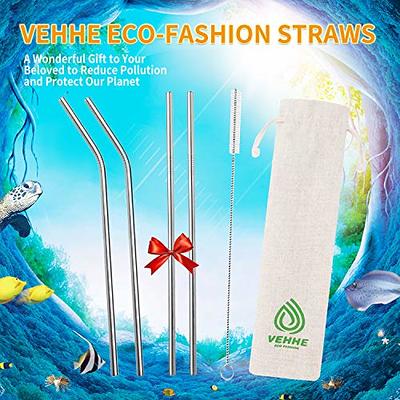 AQUAPHILE Stainless Steel Straws for Stanley Tumbler, 10.5& 12 Long Bent  Straw Replacement for 30/40 oz Stanley Cup Accessories, Reusable Metal