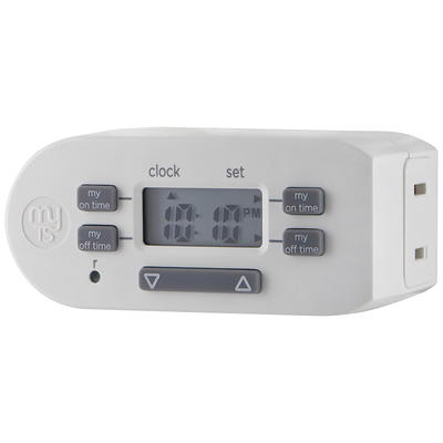 GE 7-Day Programmable Power Strip with Digital Timer