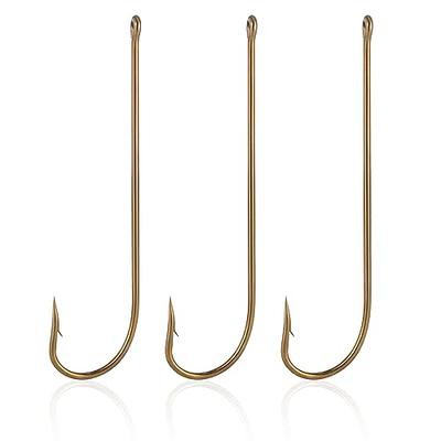Dr.Fish 100 Pack Aberdeen Fishing Hooks Extra Long Shank Bronze Light Wire Offset  Hooks High Carbon Steel Live Bait Hooks Freshwater Bass Crappie Walleye  Panfish Rigs Size 3/0 - Yahoo Shopping