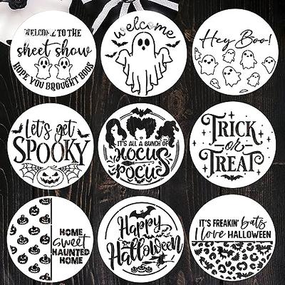 Halloween Stencils for Painting on Wood 12” Round Halloween