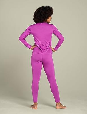 LAPASA Women's Thermal Underwear Set Fleece Lined Long Johns Top Shirt &  Bottom Soft Base Layer Thermoflux 100 Mildly Warm Lightweight Cold Weather  L17 X-Small Dark Pink Purple - Yahoo Shopping