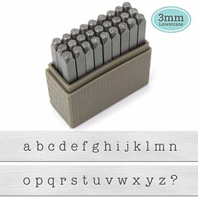 Capital Letters and Numbers Stamp Set, 1/4'' / 6mm, 1/8'' / 3mm Alphabet  Stamp Tools Set Leather Craft Stamping Tools Leather Art Craft Tool