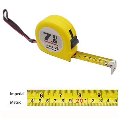 MaxoPro Retractable Tape Measure 25 ft with Precision (1/32 inch/1mm) Heavy Duty, Sturdy & Easy to Read Measuring Tape with Thick Rubber Jacket Grip 