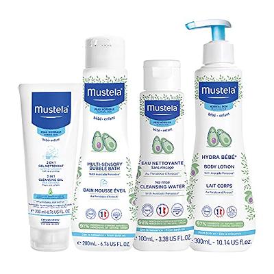 Mustela Newborn Arrival Gift Set Baby Bath Time and Skin Care Essentials 5  Items