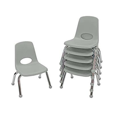 Factory Direct Partners Stackable School Chair with Chrome Legs