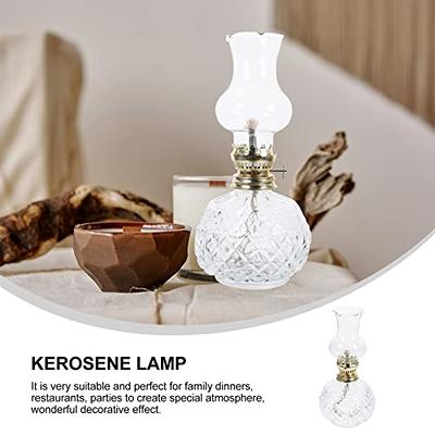 Large Glass Kerosene Oil Lamp Lantern Vintage Oil Lamps for Indoor Use  Decor Chamber Hurricane Lamp - Yahoo Shopping